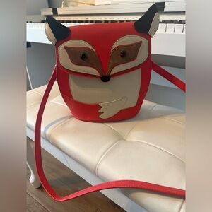 Kate Spade Red and Brown Fox Shoulder Bag